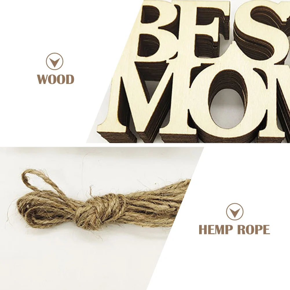 

3Sets Creative Ornaments Mother's Day Hanging Ornaments Materials Simple Design Bring New Feeling Good Mood