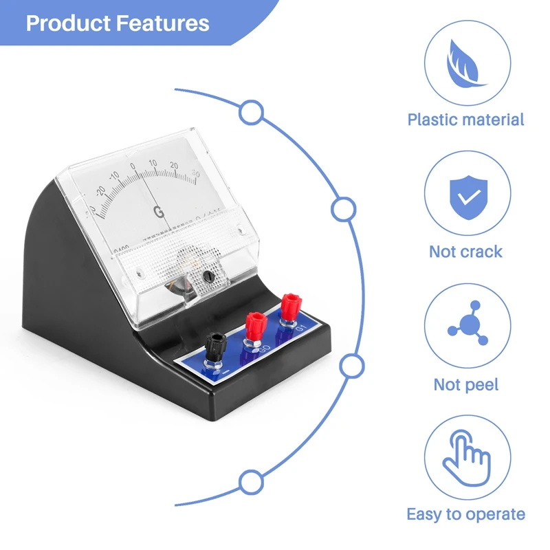 Analog Ammeter Pointer Type Electrical Current Ampere Tester Sensitive Amperemeter Microammeter Galvanometer