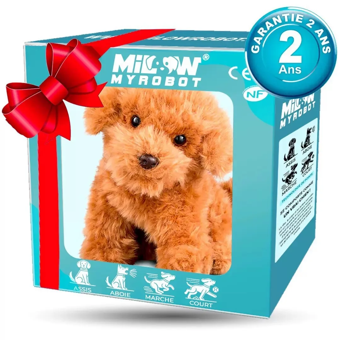 My robot little dog short plush toy