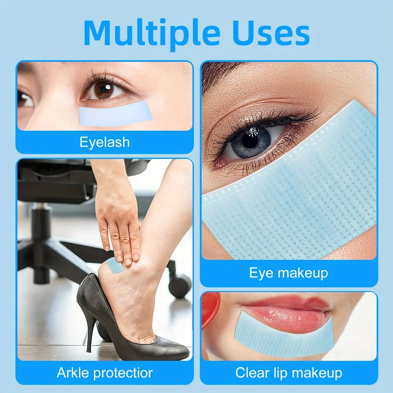 1PC Lash Tape for Eyelash Extensions Silicone Gel Eyelash Tape Eyelash Extension Tape for Sensitive Skin Pain Free Removal