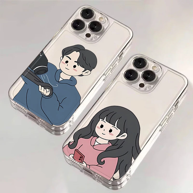 حافظة هاتف لهاتف Honor Y9 Prime 2019 X8b X9b X9a X7b 90 Lite غطاء شفاف مضحك لطيف للزوجين