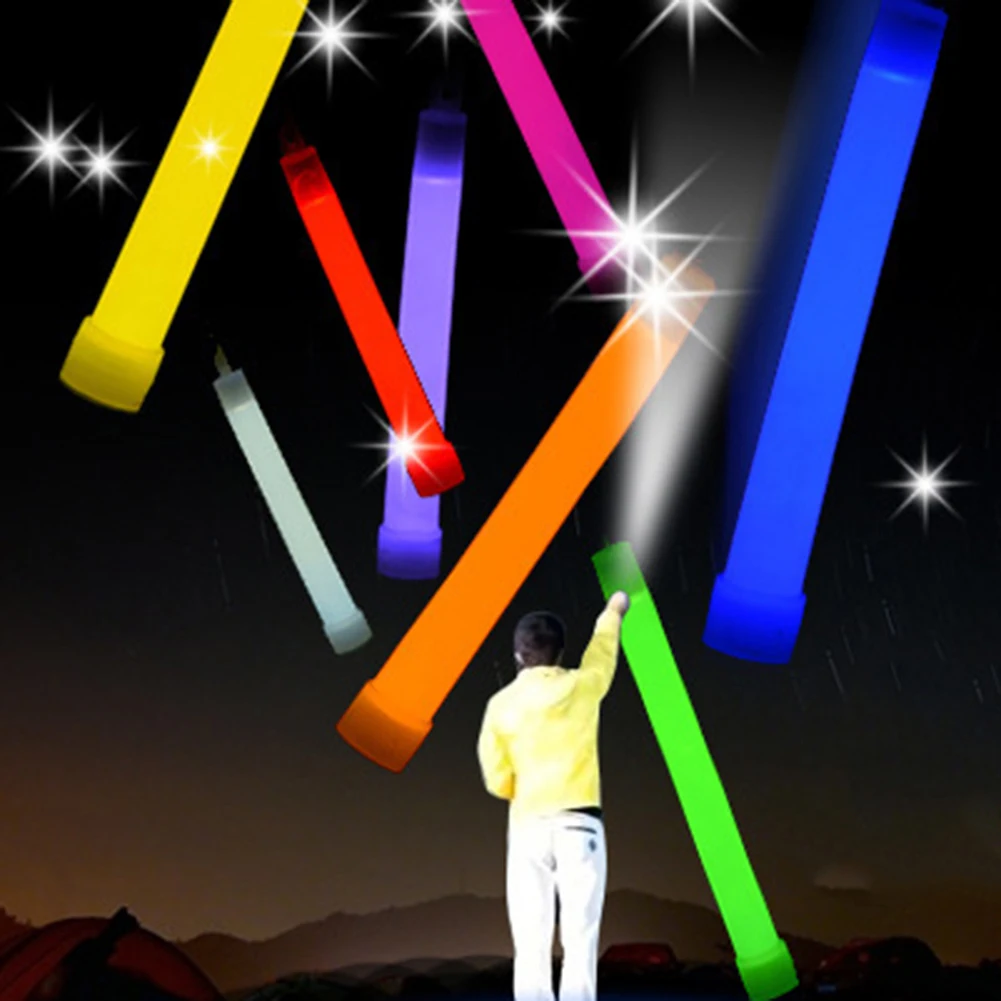 5/10PCS Survival Glow Light Sticks Walking Hiking Camping SOS Outdoor Fluorescence Sticks Emergency Halloween Decoratio