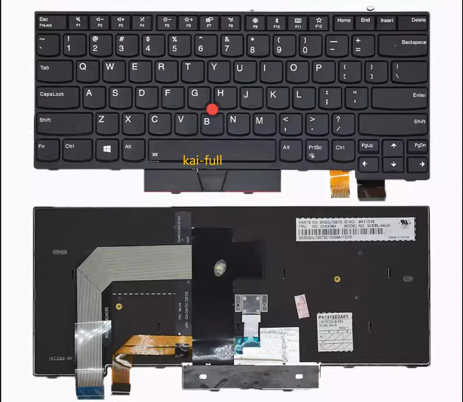 

English Backlit keyboard for Lenovo Thinkpad T470 T480 A475 A485 01AX569 01AX487 01AX528 01HX419 US