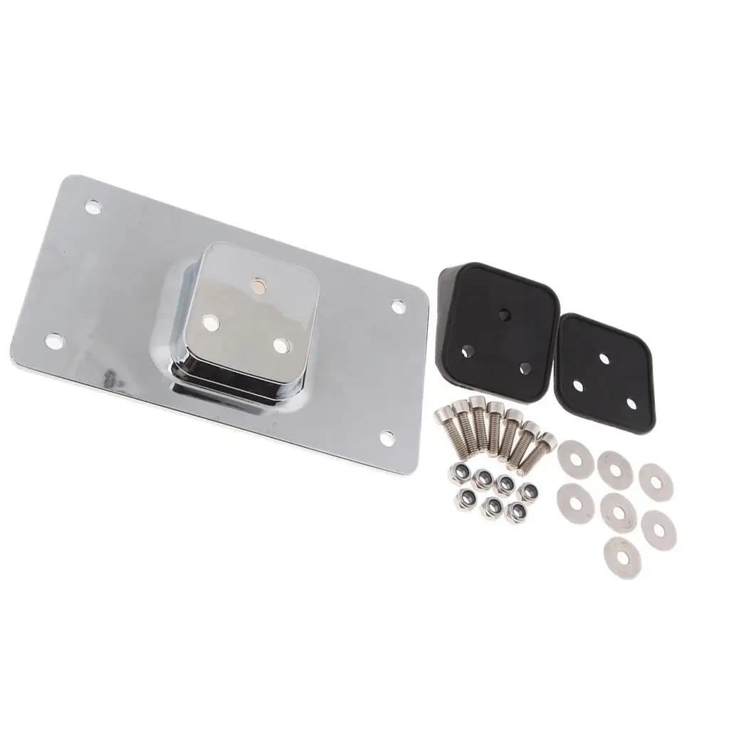 

Кронштейн для номерного знака Laydown для Harley Sportster Dyna Softail, хромированный