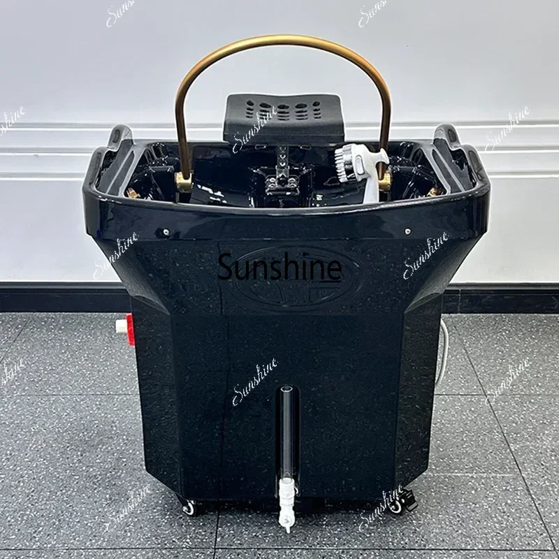 YNEW Mobile Basin For Salon Shampoo Chair Hair Washing Bed Portable Head Spa Equipment