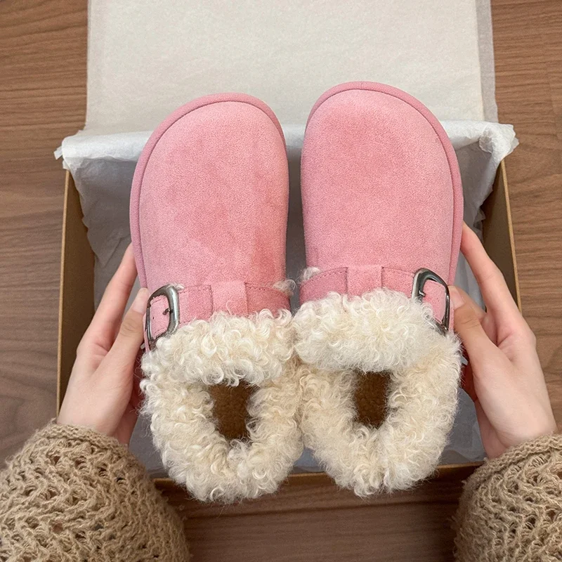 2026 Winter Snow Boots with Thick Soles and Fashionable Filled Socks