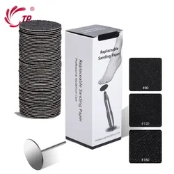 Foot File Replaceable Sandpaper Disc Cuticle Callus Remove Tool For Electric Foot File Callus Hard Dead Skin For Pedicure Tools