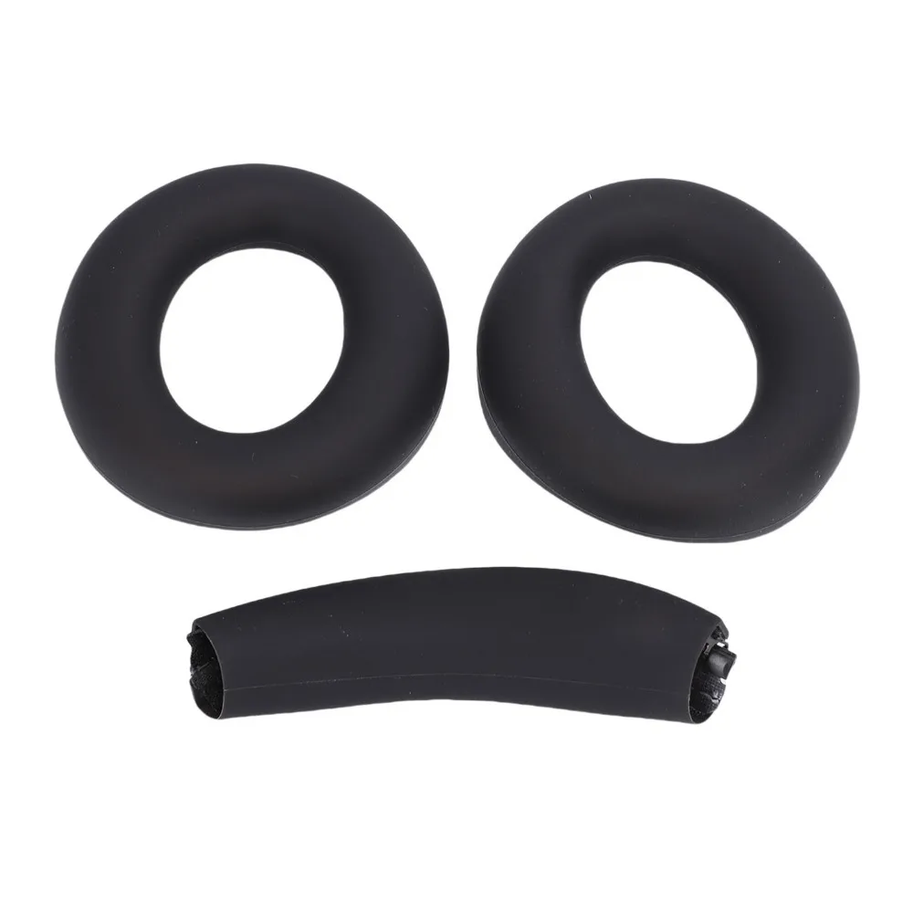 Silicone Ear Pads Cushions + Headband Soft and Comfortable Noise Isolation Ear Cushions for Soundcore By Anker Space Q45 Q30