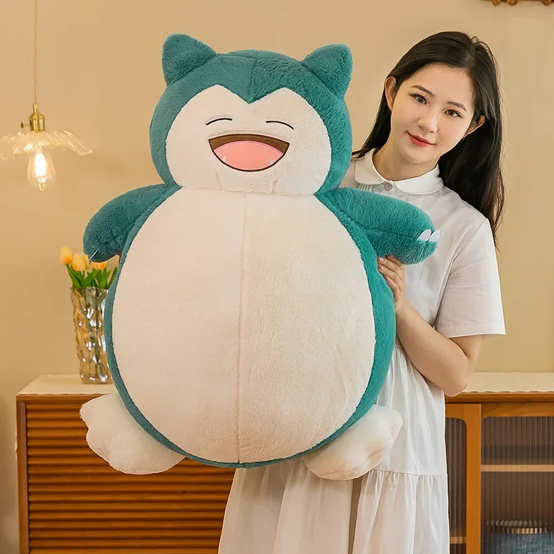 60cm New Cartoon Pokemon Snorlax Plush Toys Anime Cute Soft Stuffed Doll Sleeping Pillow Birthday Gifts for Children Girl