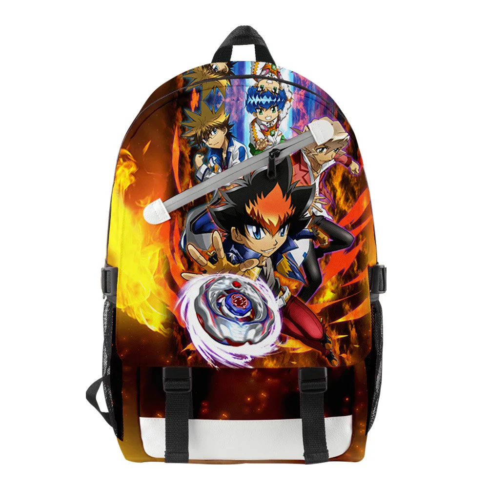 Trendy Popular Beyblade Burst Evolution School Bags Unisex 3D Printed Oxford Waterproof Notebook multifunction Travel Backpacks