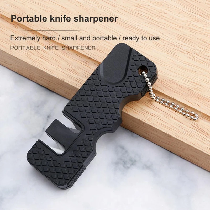 Knife Sharpener Pocket Ceramic Sharpen Diamond Tool Scissor Sharpen Gears Carbide Knife Whetstone Outdoor Multi Tools