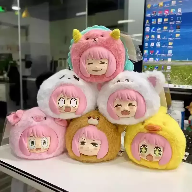 

Cute Spy Playing House Animal Party Vinyl Blind Box Anime Figure Bag Pendant Doll Desktop Ornament Surprise Collectible Gift Toy