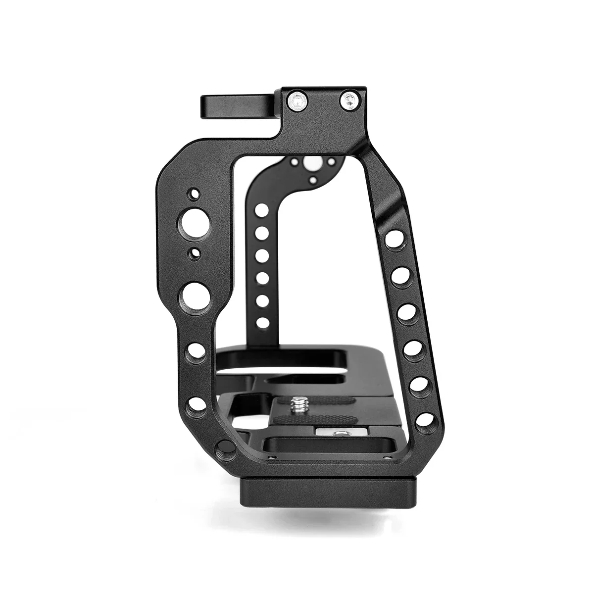 Camera Cage Rig Kit for BMPCC 4K/6K with Cold Shoe Mount 1/4 3/8 Screw Hole Arri Locating Hole Quick Release Plate