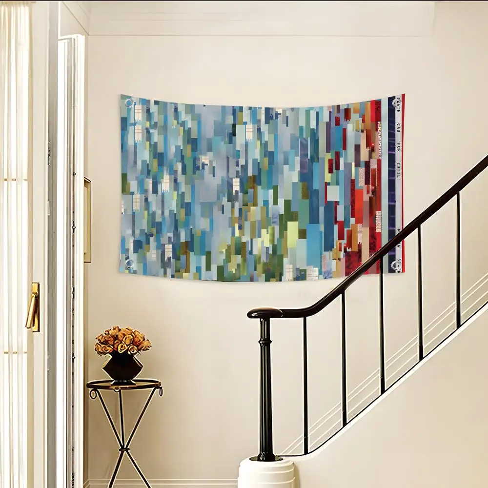 Indie Rock Death Cab for Cutie band Flags  Camping Outdoor Garden room Decor  Wall Art Family Gifts