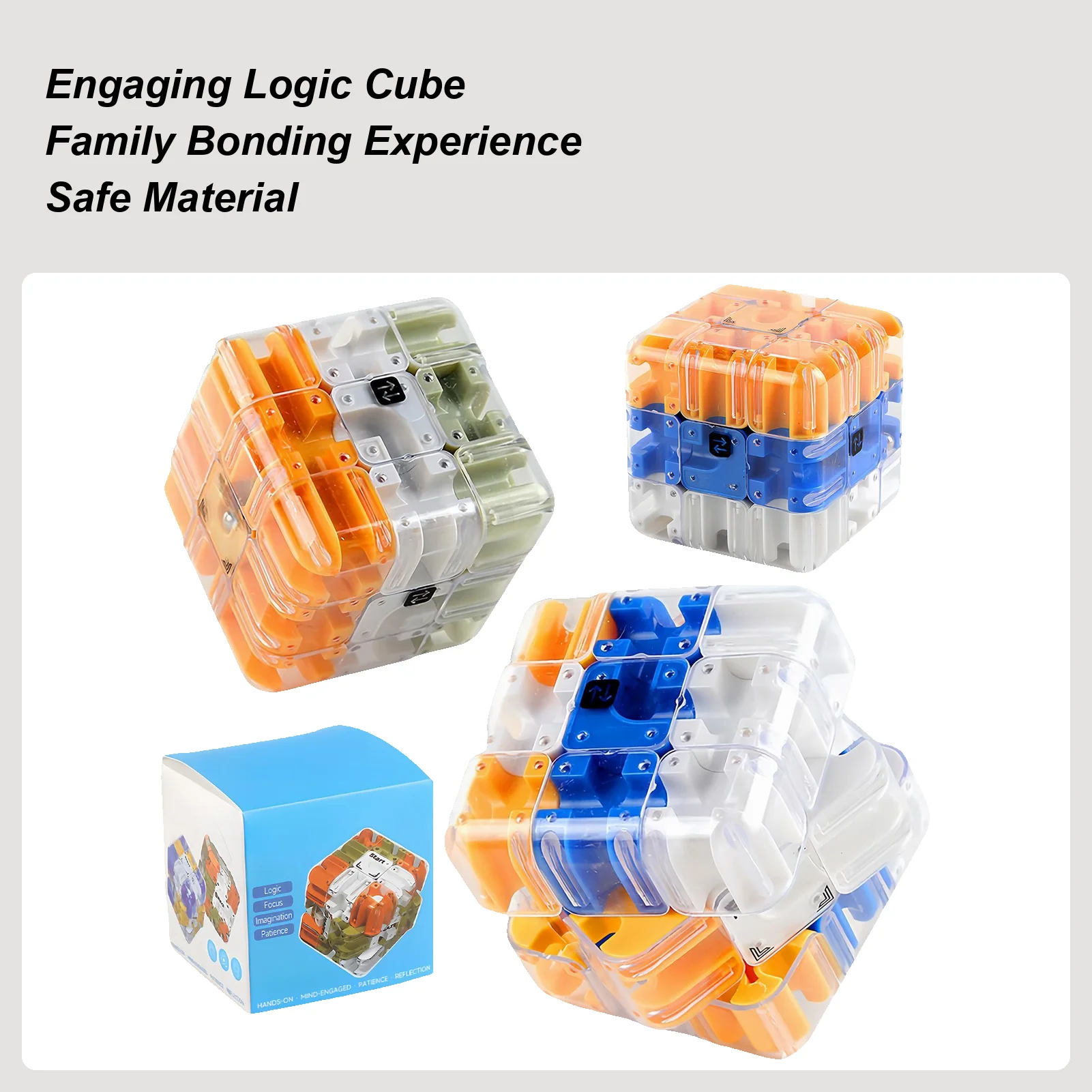 Cubo Labirinto 3D, Gioco Rompicapo, Giocattolo per Abbinamento Colori per Adolescenti, Allenamento della Concentrazione, Riduzione dello Stress, Sviluppo del Pensiero Logico