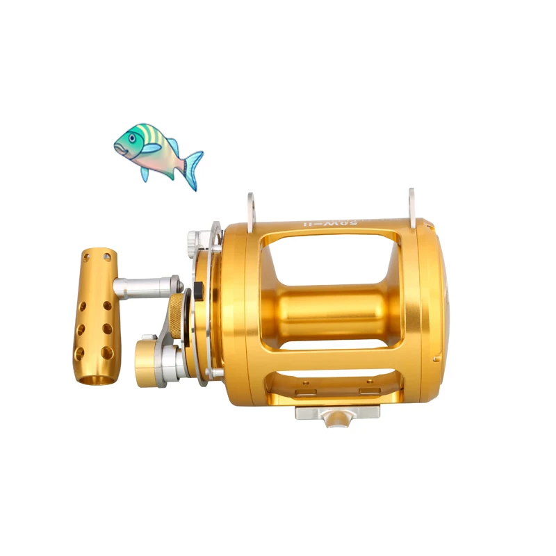 20w 50w 80w  130w Fishing Rods Reel Wheel Fish Line Wheel Saltwater Carp Bass Rock Rotating Fishing Reels