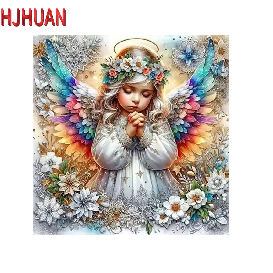 

5D diamond painting Fantasy Angel full diamond round diamond embroidery mosaic home decoration pattern DIY handmade new year gif