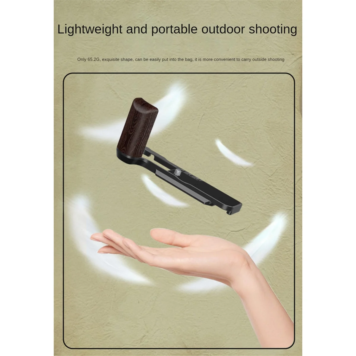 جديد الإفراج السريع L لوحة الخشب قبضة اليد L حامل ل فوجي فوجي فيلم X100VI كاميرا المضادة للانزلاق مقبض اليد حامل L قوس #2