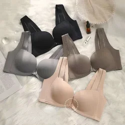 Hot Sales Front Button Seamless Underwear Women's Small Breasts Gathered To Lift The Breasts To Prevent Sagging Adjustable Bra