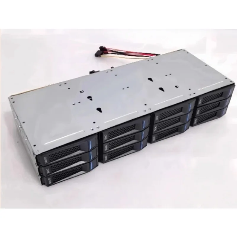 12-Disk 3.5-inch 6Gb Hard Disk Cage 12Gb Storage Hot-swappable Series Chassis 4Pin Power Supply