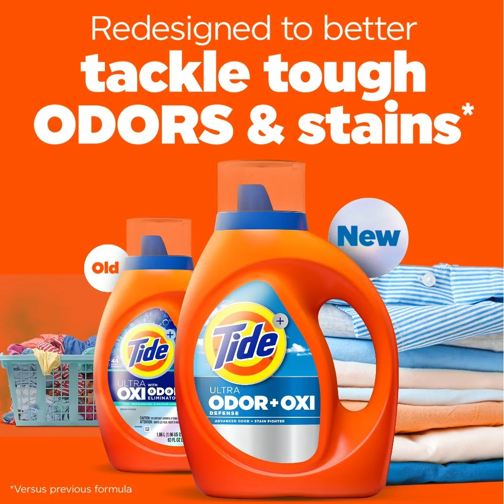 Ultra Odor Defense Plus Oxi Liquid Laundry Detergent Concentrated Formula Fresh Scent 73 fl oz Washes 52 Loads view 2