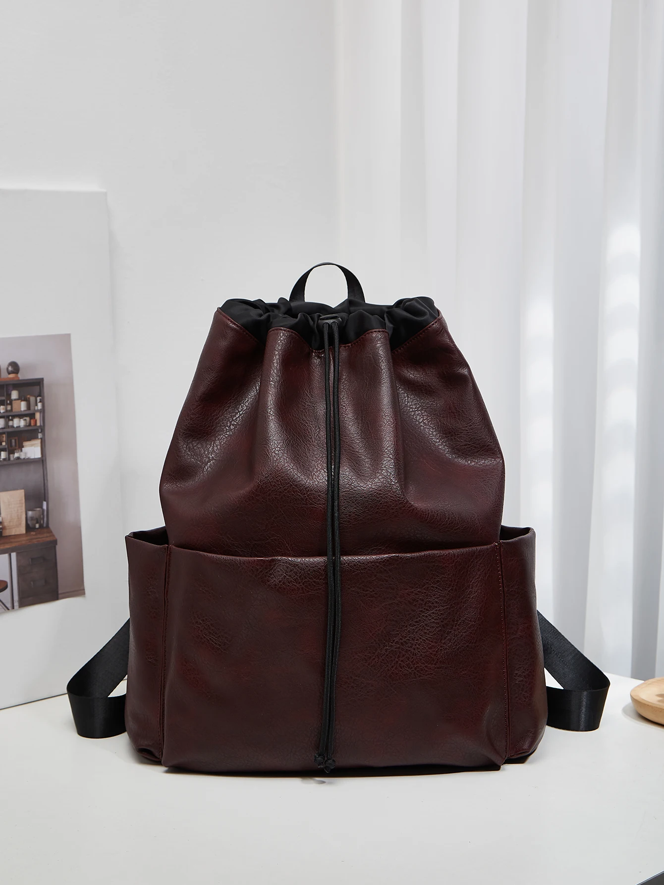 

Large-Capacity Fashionable Solid-Color Retro High-End Women's Versatile Backpack