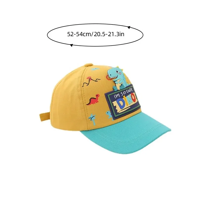 Cute Cartoon Dinosaur Baby Hat For Boys Girls Kids Baseball Cap Adjustable Outdoor Sun Hat