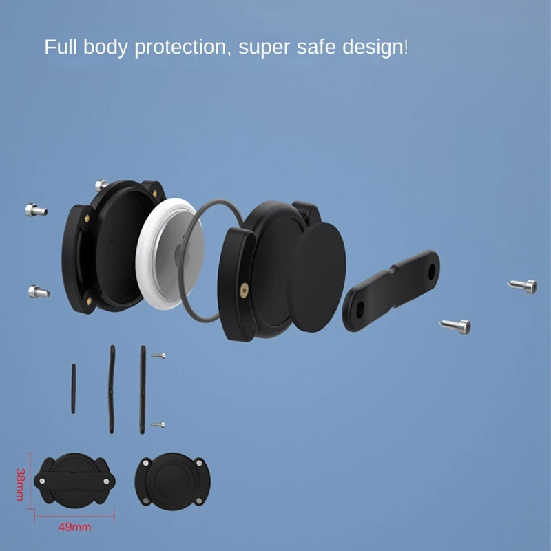 애완 동물 거치대 내마모성 안티 스크래치 보호 에어 태그 거치대 케이스, 강아지 목걸이 GPS 애완 동물 추적기