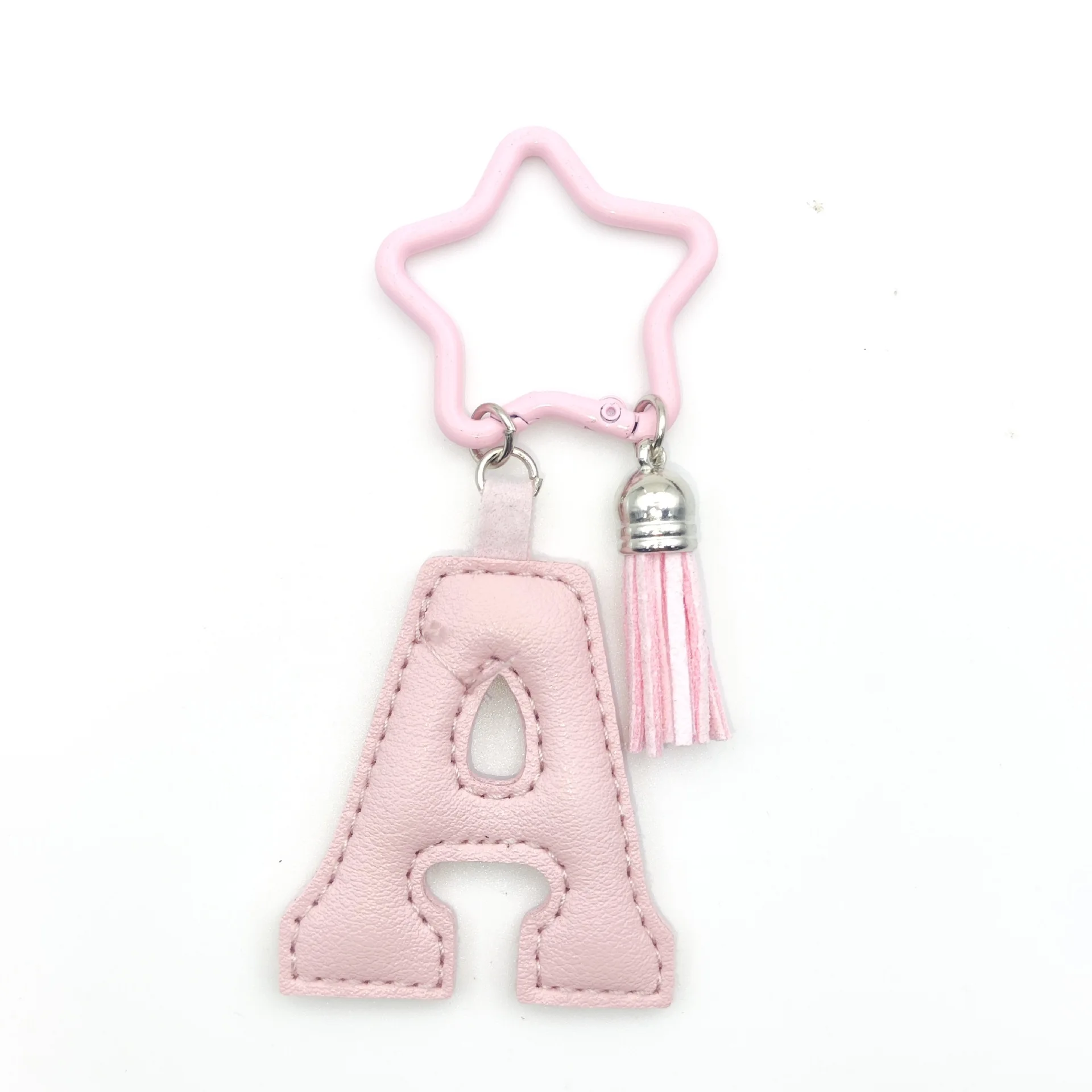 Neuer INS Süßer Acryl-Sternanhänger Leder-Buchstaben-Schlüsselanhänger Vielseitiger Niedlicher Schlüsselanhänger Taschen-Accessoire Anhänger Geschenk Großhandel – Detail 4
