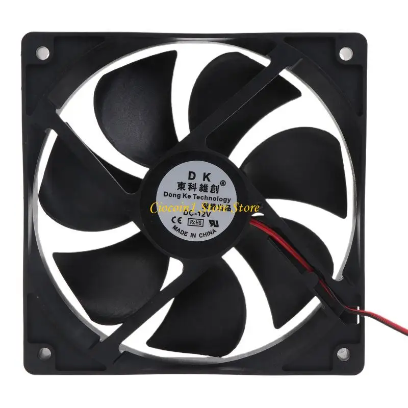 

A3PC 120mm Fan CPU Cooler Radiator 5/12/24V for DC Brushless 12025 120x120x25mm for Cooling PC Computer for Case 2Pin 45CFM
