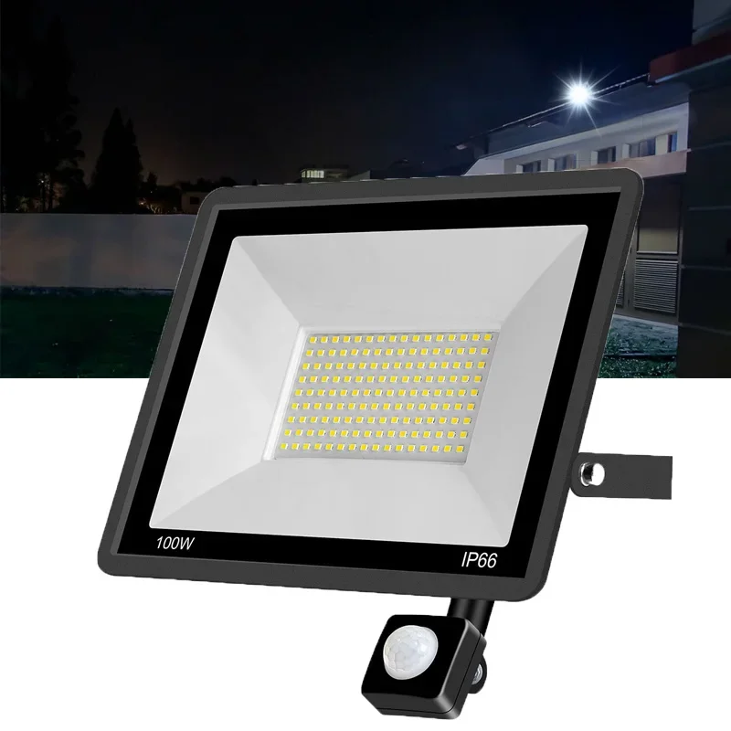 

50W 100W 150W LED Flood Light Waterproof Spotlight Reflector Outdoor Garden Street Light PIR Motion Sensor Wall Light