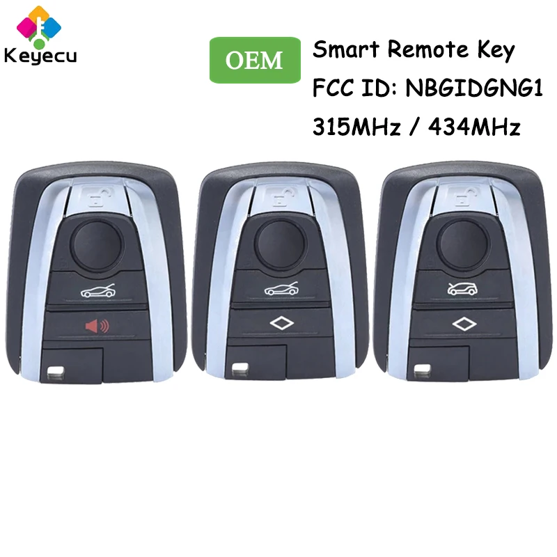 

KEYECU OEM Smart Remote Control Car Key With 4 Buttons 315MHz 434MHz for BMW i3 i8 2014 2015 2016 2017 2018 2019 Fob NBGIDGNG1