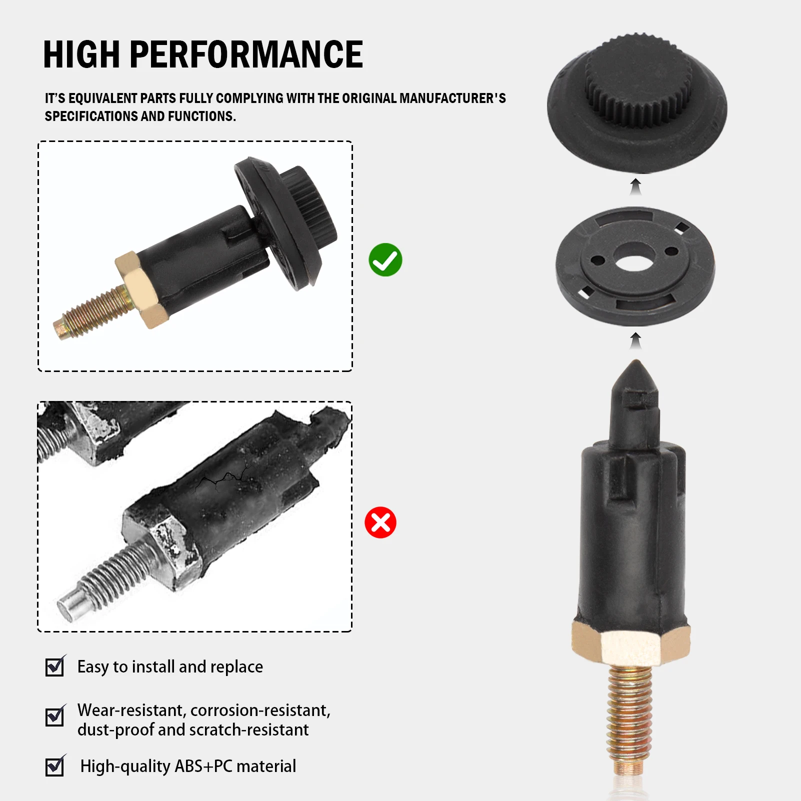 4 Set Staffa di Installazione Cofano Motore 2.0 HDI Per Citroen Berlingo C4 C5 Xanthia Xsara e Peugeot 206 306 307 406 607 0137F6 13711