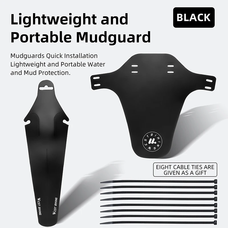 AliExpress West Biking WEST BIKING MTB Bicycle Fender 2pcs Portable Mountain Bike Fenders Dustproof Cycling Mudguard Splash Guard Bike Accessories
