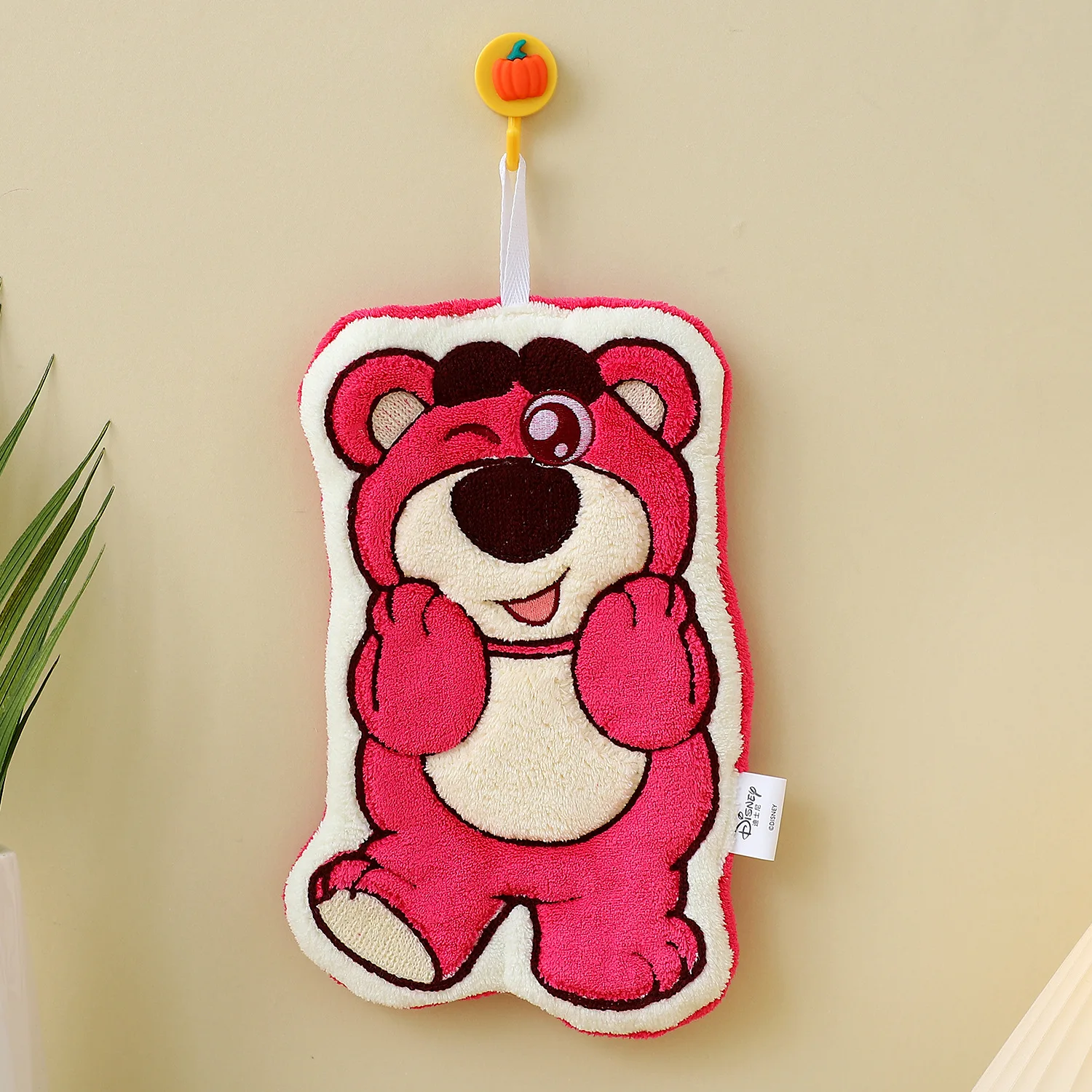 2025 جديد حار بيع ديزني لطيف الإبداعية الفراولة الدب منشفة اليد يمكن تعليقها ماصة المطبخ خرقة منديل #5