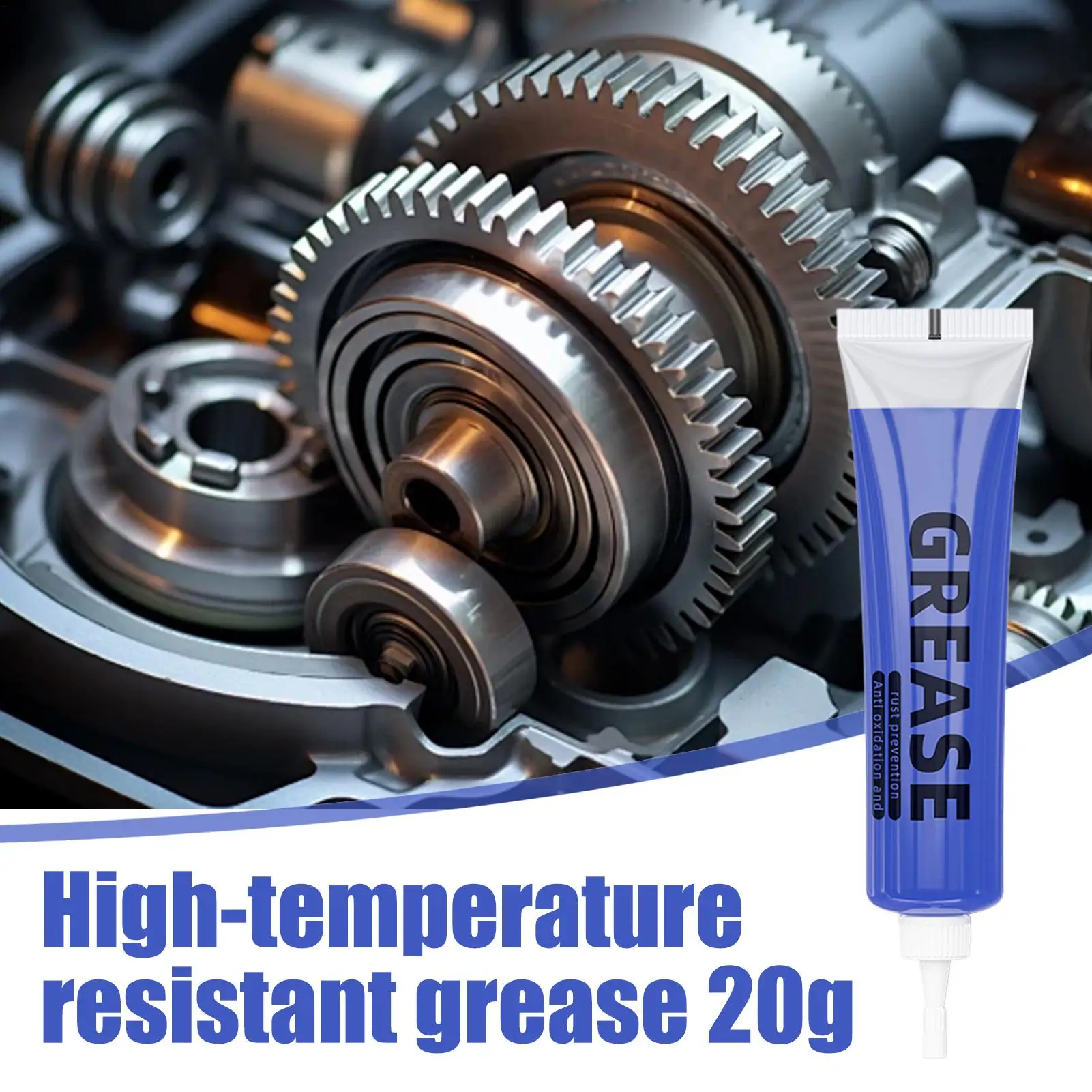 High Temperature Grease 20g High Temperature Bearing Grease Motor Lubricant Heavy Duty Long-Lasting Sealant for Bearings Gears