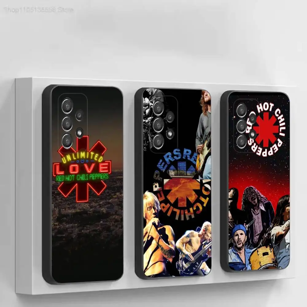 Alternative rock Red H-Hot C-chili Black Protective Cell Cover For Samsung S26 25 24 23 22 21 20 10 10E Plus FE Ultra Note case