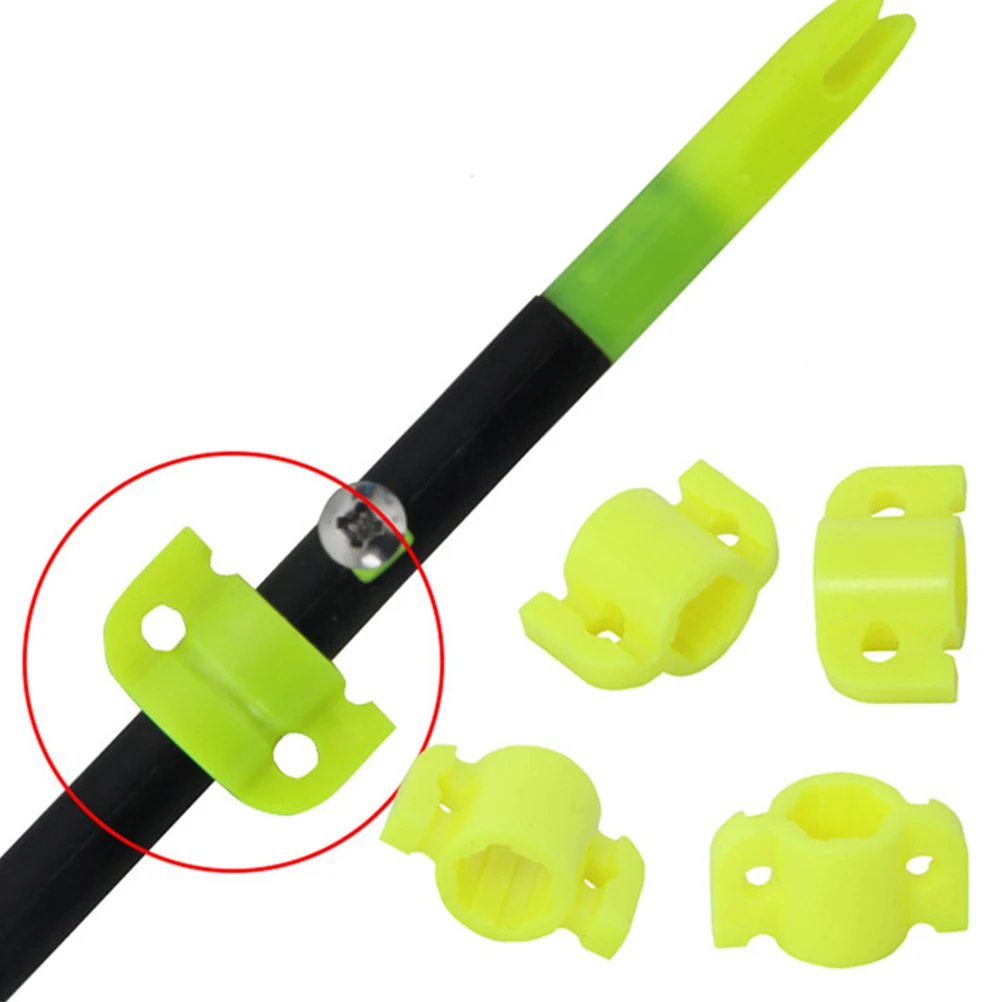 

15pcs Fish Sliding Block Durable Plastic Fishing Bow Heavy Duty Slide Wire Threader Hunting Sliding Arrow Tool