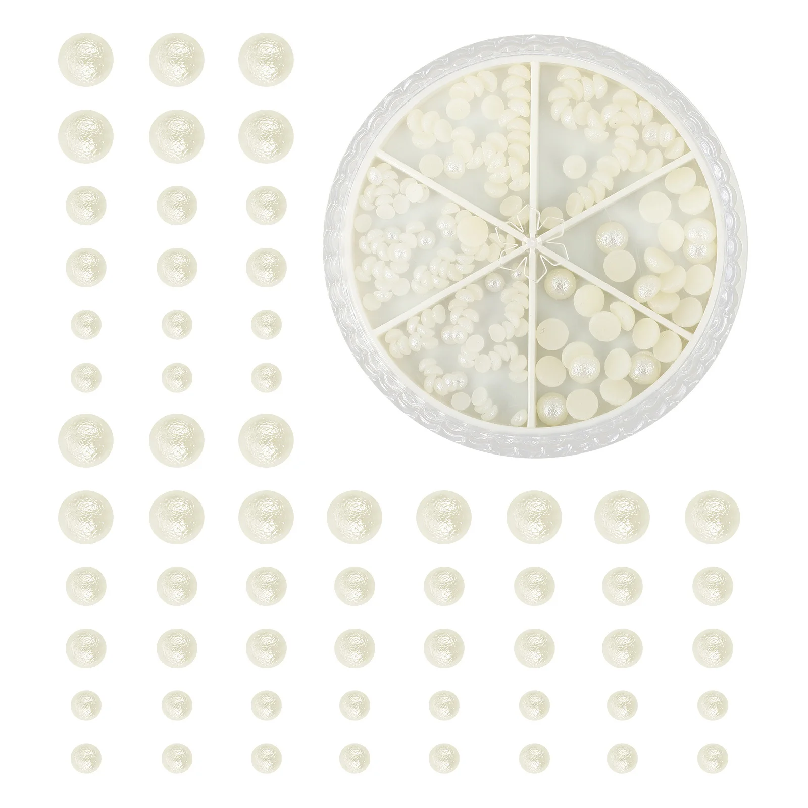 

1 Box Pearl Manicure Ornament Nail Art Decors Smooth Surface DIY Charms Nail Salon Supplies Exquisite Manicure Ornaments