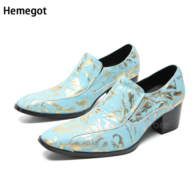 

Rose Red Light Green Graffiti Men's Leather Shoes Leather Men Shoes Slip-On Summer Comfortable Loafers Male Shoes Wedding Shoes