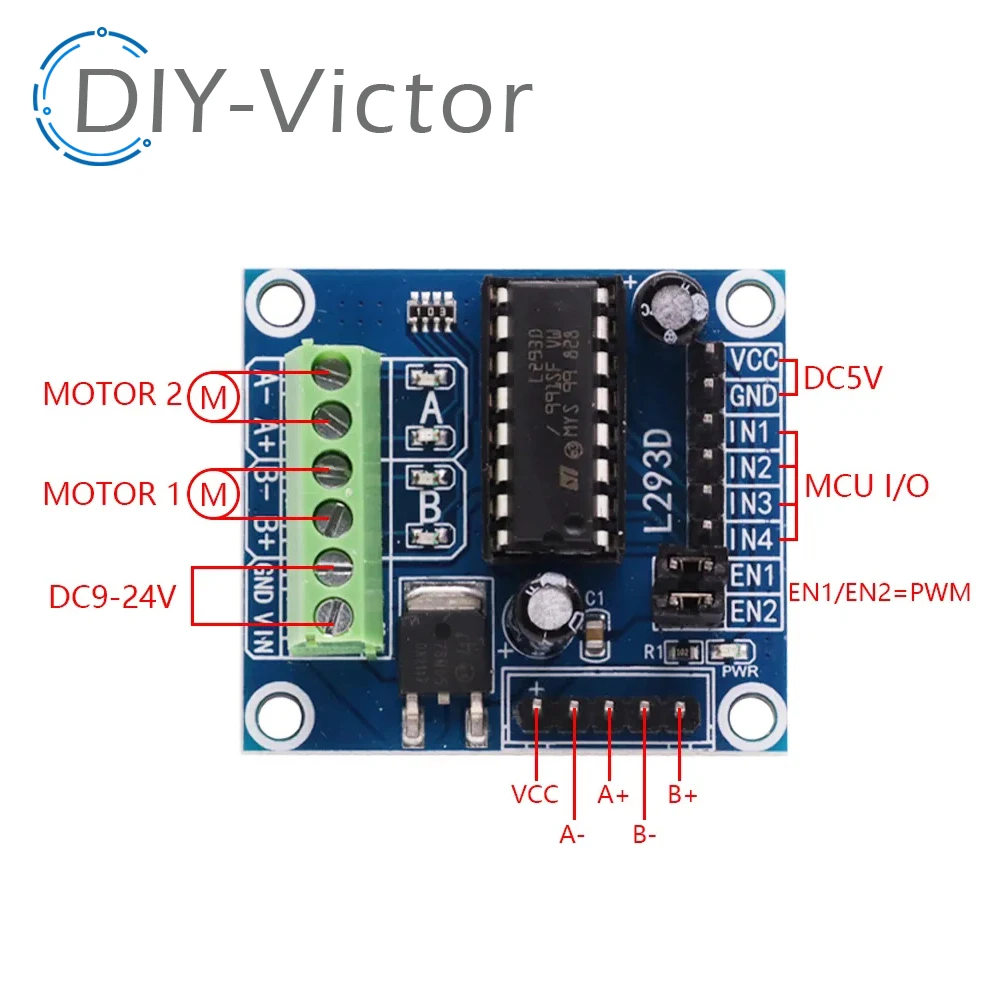 L293 L293D motor control shield motor drive expansion board FOR Arduino motor shield image 5