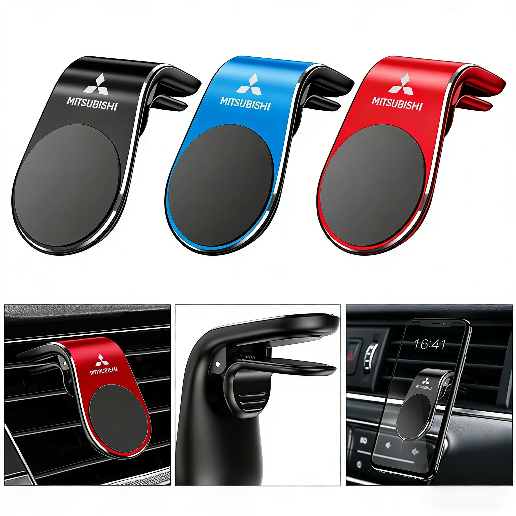 

Car Magnetic Phone Holder Air Vent Mount for Mitsubishi Outlander L200 Pajero Sport Xpander Eclipse Cross