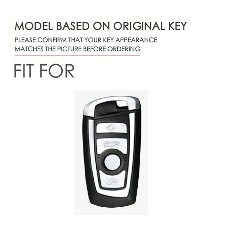 Genuine Leather 3D Key Cover Case for BMW X3 X5 530LI iX F30 F90 Key Fob Protector Perfect Fit & 4 Colors
