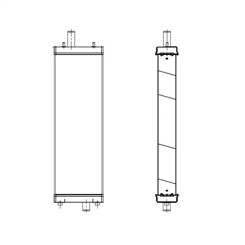 Water Tank Radiator 154-03-75911 for Komatsu D85PX-15E0 Bulldozers