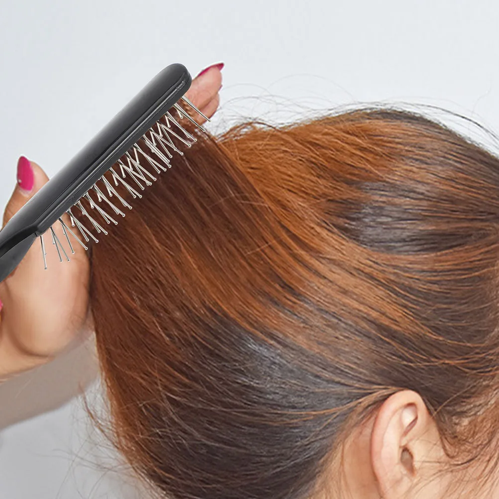 

3 pcs Hair Comb Massage Hair Brush Pointed Tail Styling Backcombing Steel Needle Rebounding Natural Material Scalp