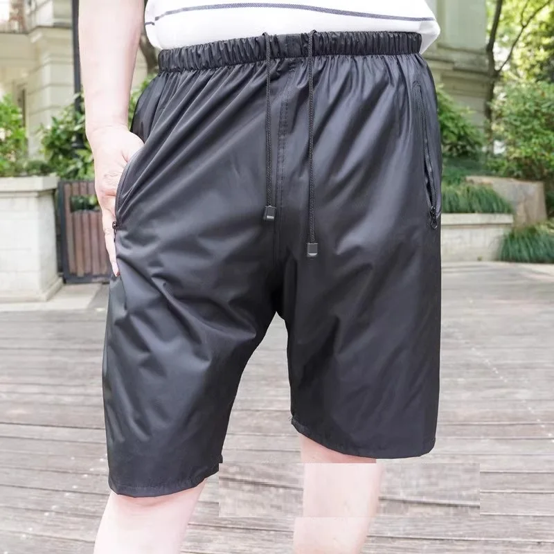 Man's Rainproof Waterproof Shorts With Zipper Waterproof Pocket