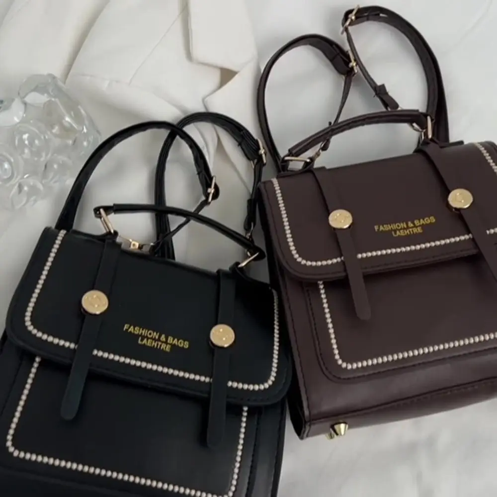 

Level Bag Korean Style Travel Backpack Retro Multifunction Women Shoulder Bag Portable Small Square Bag Camping