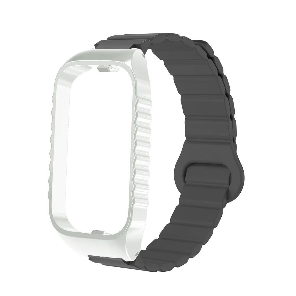 

12mm Magnetic Silicone Watch Strap For Redmi Watch 2 Stable Buckle Quick Release Lightweight Sport Smart Watch Band Man Woman