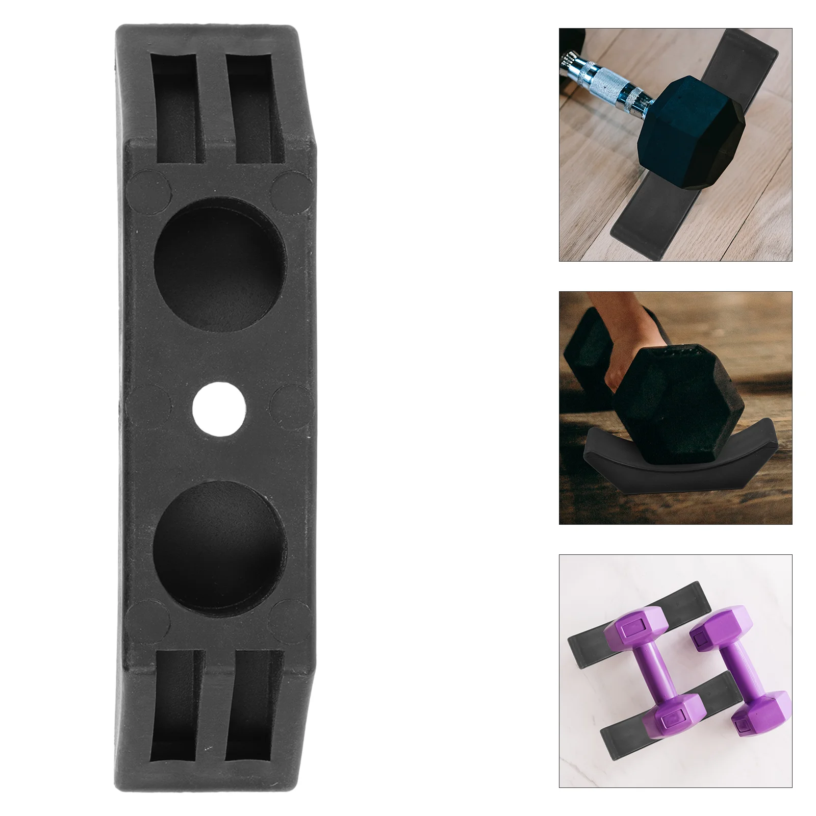 

4 Pcs Dumbbell Rest Display Stand Fitness Supply Storage Shelves Rack Plastic Equipment