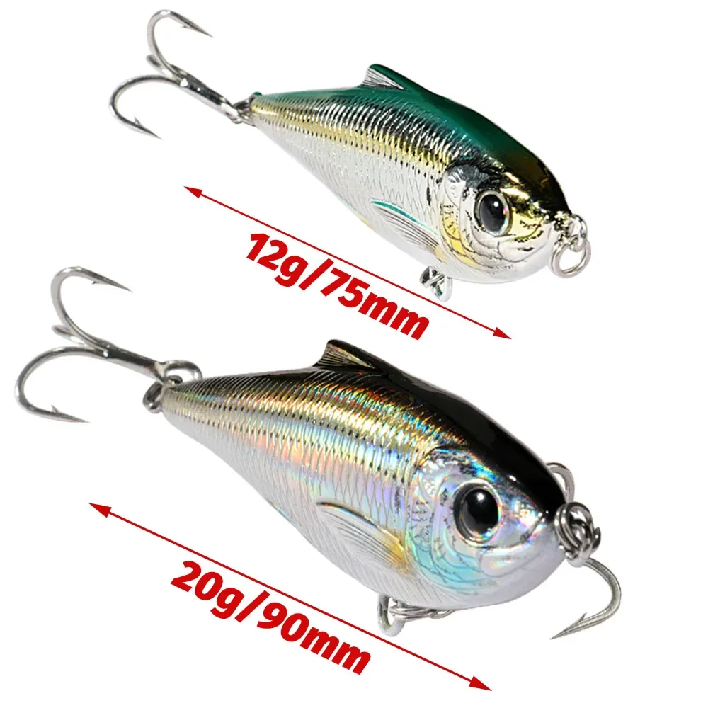 Schwimmende Elritze 12g 7,5 cm sinkender Bleistift köder 20g 9cm vib Rassel Stahlkugel Swimbait Twitch Wobbler Pesca Tackle Twitch Köder